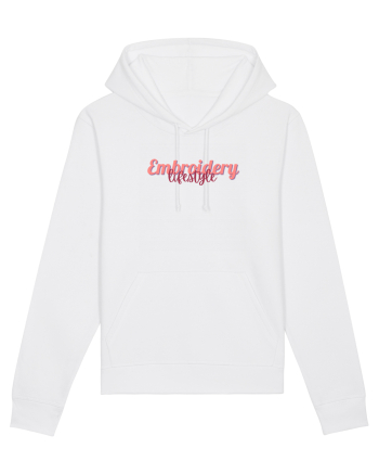 Embroidery lifestyle White