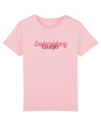 Embroidery lifestyle Cotton Pink