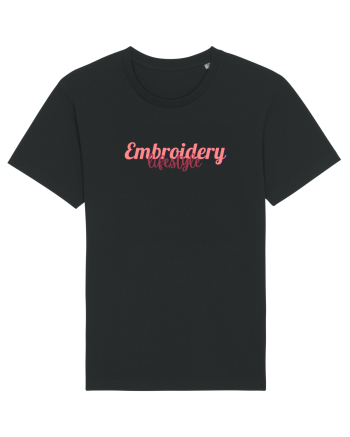 Embroidery lifestyle Black