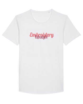 Embroidery lifestyle White