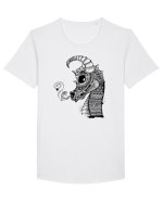 Dragon Tricou mânecă scurtă guler larg Bărbat Skater