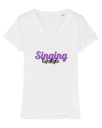 Singing lifestyle White