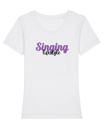 Singing lifestyle White