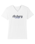 Archery lifestyle Tricou mânecă scurtă guler V Bărbat Presenter