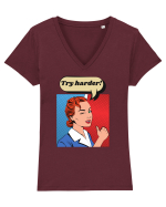 Retro Comic Book  Tricou mânecă scurtă guler V Damă Evoker