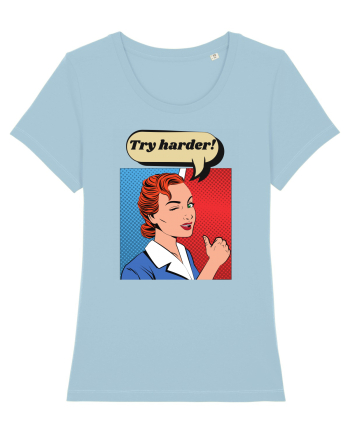 Retro Comic Book  Sky Blue