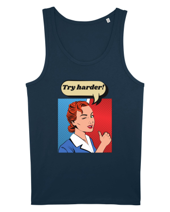 Retro Comic Book  Navy