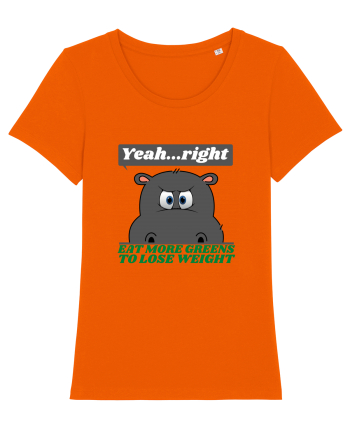 Amuzant Pentru Vegani  Bright Orange