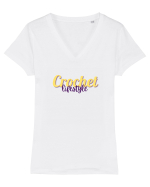 Crochet lifestyle Tricou mânecă scurtă guler V Damă Evoker