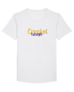 Crochet lifestyle Tricou mânecă scurtă guler larg Bărbat Skater