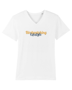 Birdwatching lifestyle Tricou mânecă scurtă guler V Bărbat Presenter