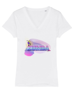 It's zumba time Tricou mânecă scurtă guler V Damă Evoker