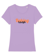 Baking lifestyle Tricou mânecă scurtă guler larg fitted Damă Expresser
