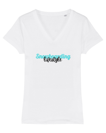 Snowboarding lifestyle White