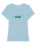 Snowboarding lifestyle Tricou mânecă scurtă guler larg fitted Damă Expresser