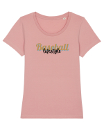 Baseball lifestyle Tricou mânecă scurtă guler larg fitted Damă Expresser