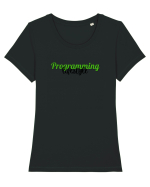 Programming lifestyle Tricou mânecă scurtă guler larg fitted Damă Expresser