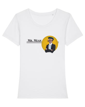 Mr. Mean portrait White