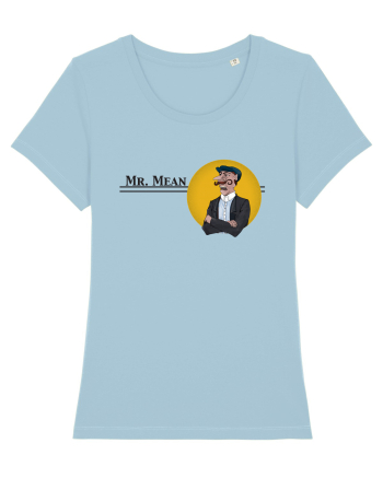 Mr. Mean portrait Sky Blue