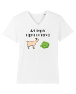 Capra cu Varza Tricou mânecă scurtă guler V Bărbat Presenter