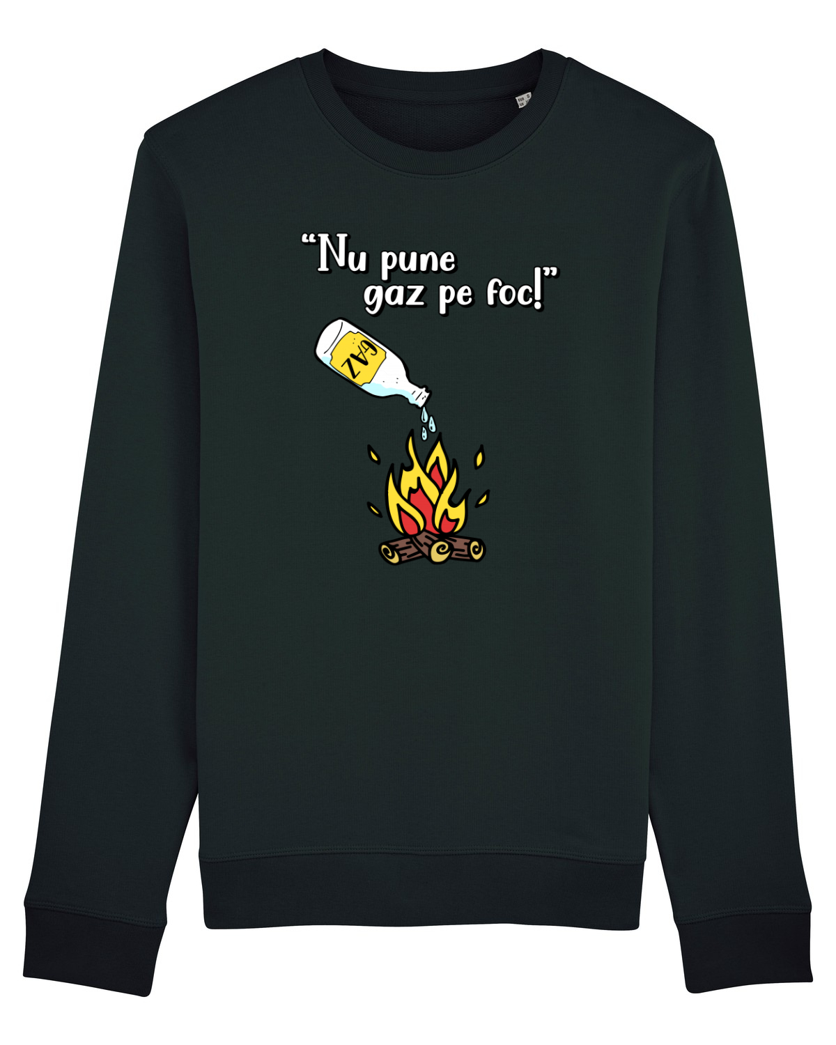 Bluză mânecă lungă Unisex Rise Black