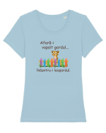 Afara-i vopsit gardul Tricou mânecă scurtă guler larg fitted Damă Expresser