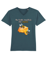 Nu toate mustele fac miere. Tricou mânecă scurtă guler V Bărbat Presenter