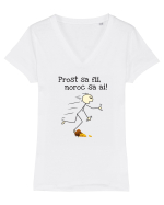 Prost sa fii, noroc sa ai Tricou mânecă scurtă guler V Damă Evoker