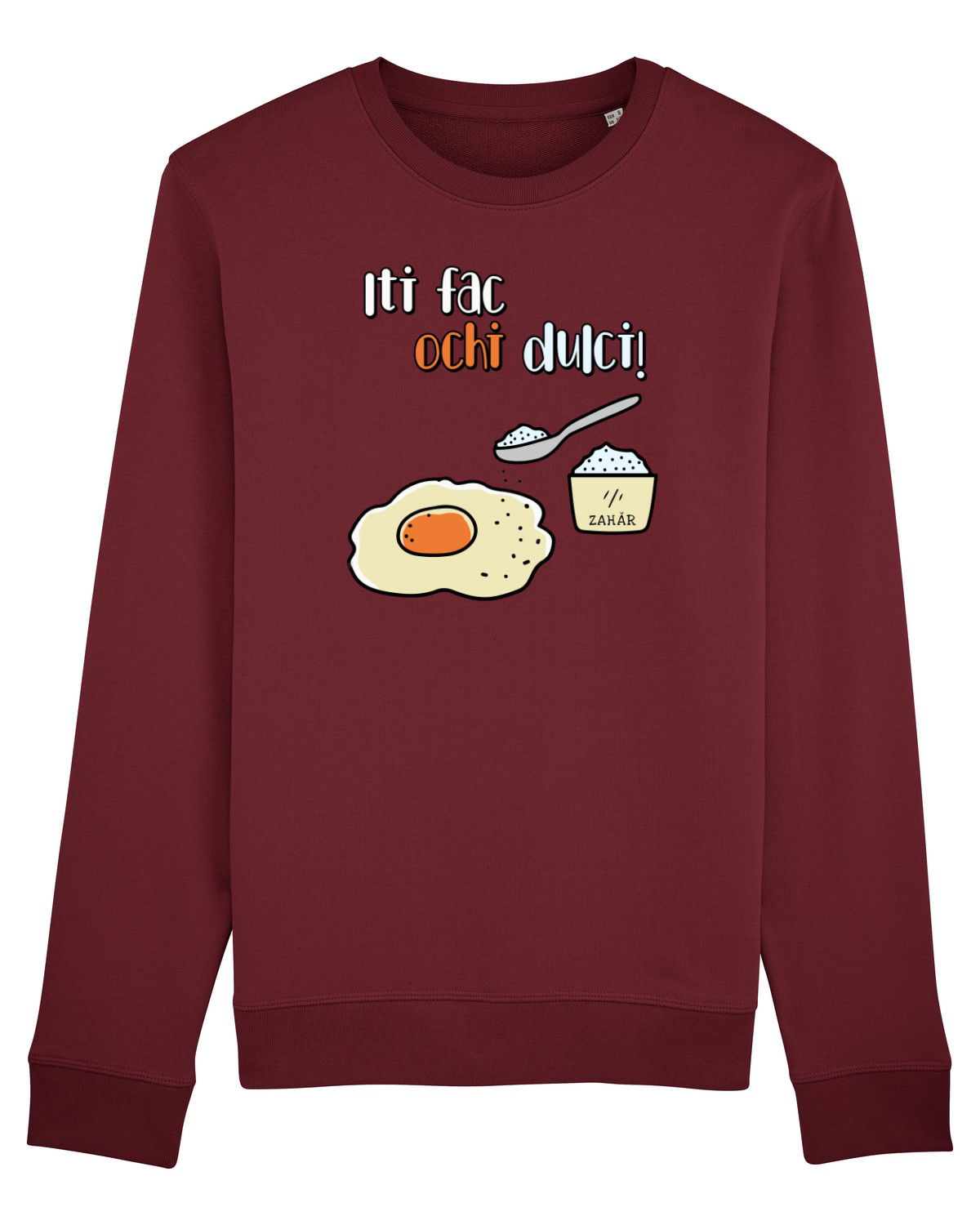 Bluză mânecă lungă Unisex Rise Burgundy