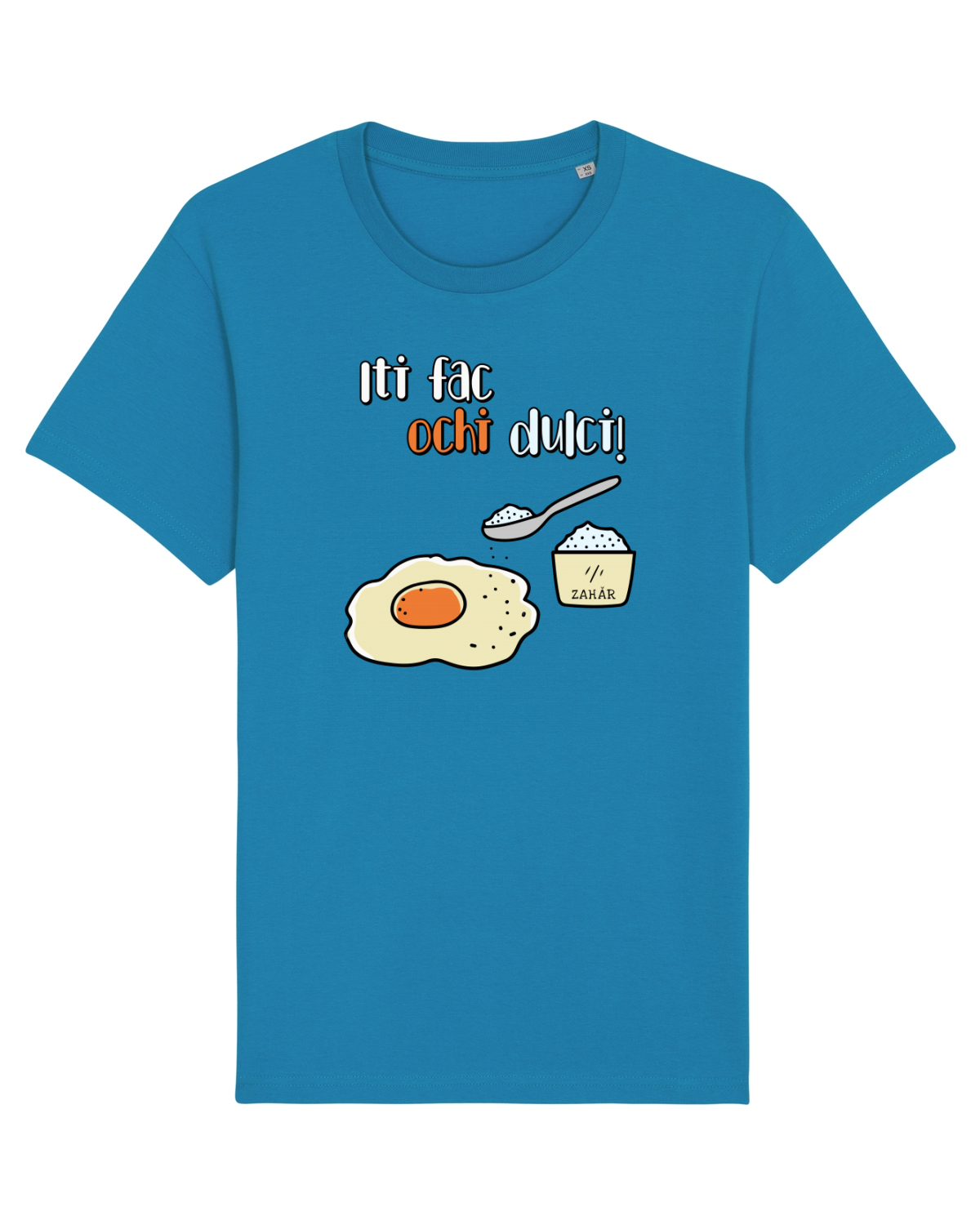 Tricou mânecă scurtă Unisex Rocker Azur