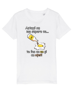 Cu ou si cu otet! Tricou mânecă scurtă  Copii Mini Creator