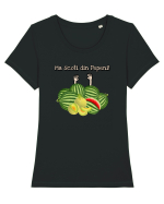 Ma scoti din pepeni! Tricou mânecă scurtă guler larg fitted Damă Expresser
