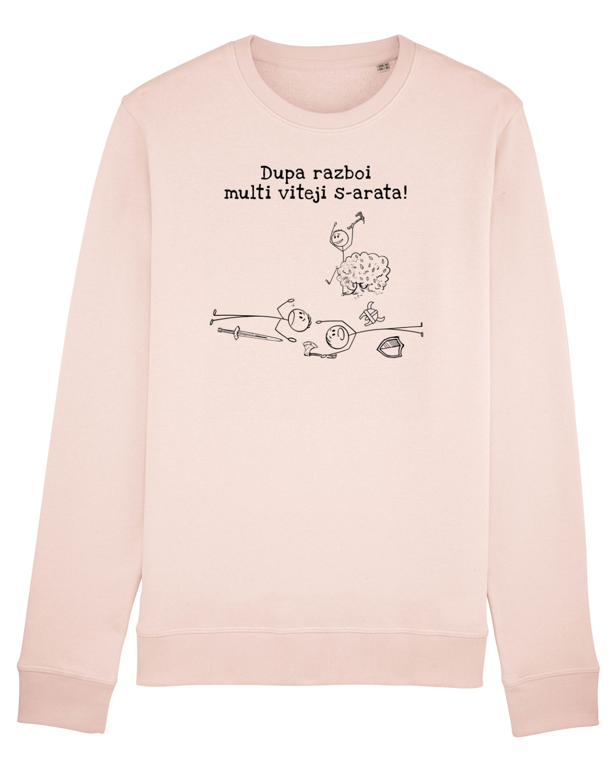 Bluză mânecă lungă Unisex Rise Candy Pink