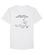 Dupa razboi... Tricou mânecă scurtă guler larg Bărbat Skater