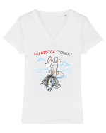 Nu ridica tonul Tricou mânecă scurtă guler V Damă Evoker