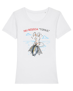 Nu ridica tonul Tricou mânecă scurtă guler larg fitted Damă Expresser