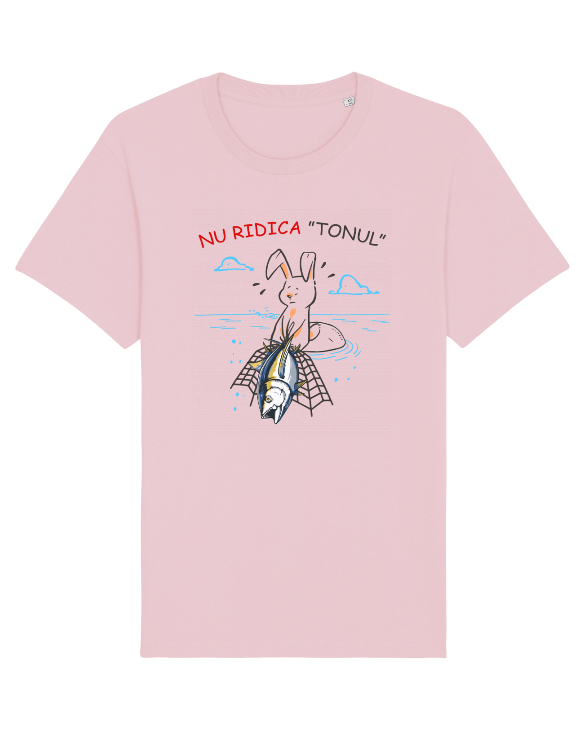 Tricou mânecă scurtă Unisex Rocker Cotton Pink