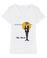 Mr. Mean Tricou mânecă scurtă guler V Damă Evoker