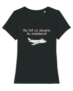 Nu tot ce zboara se mananca! Tricou mânecă scurtă guler larg fitted Damă Expresser