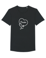 Stetoscop doctor Tricou mânecă scurtă guler larg Bărbat Skater