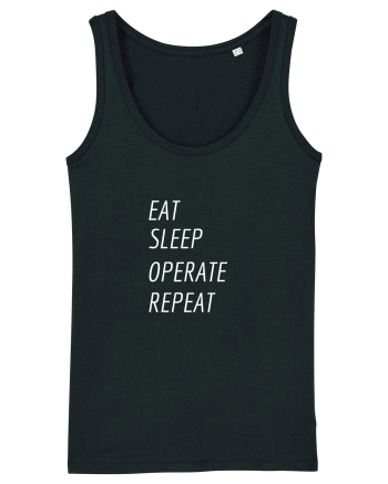 Eat, sleep, operate, repeat Black