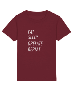 Eat, sleep, operate, repeat Tricou mânecă scurtă  Copii Mini Creator