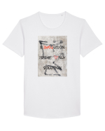 Revolutin Tricou mânecă scurtă guler larg Bărbat Skater