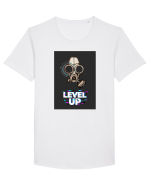 Level up Tricou mânecă scurtă guler larg Bărbat Skater