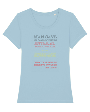 Man cave art Sky Blue