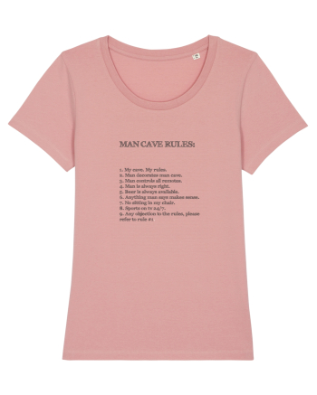 Man cave rules Canyon Pink