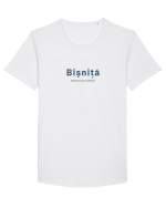 Bișniță (business pe română)  Tricou mânecă scurtă guler larg Bărbat Skater