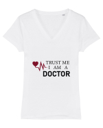 Doctor trust me Tricou mânecă scurtă guler V Damă Evoker