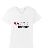 Doctor trust me Tricou mânecă scurtă guler V Bărbat Presenter