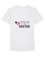 Doctor trust me Tricou mânecă scurtă guler larg Bărbat Skater